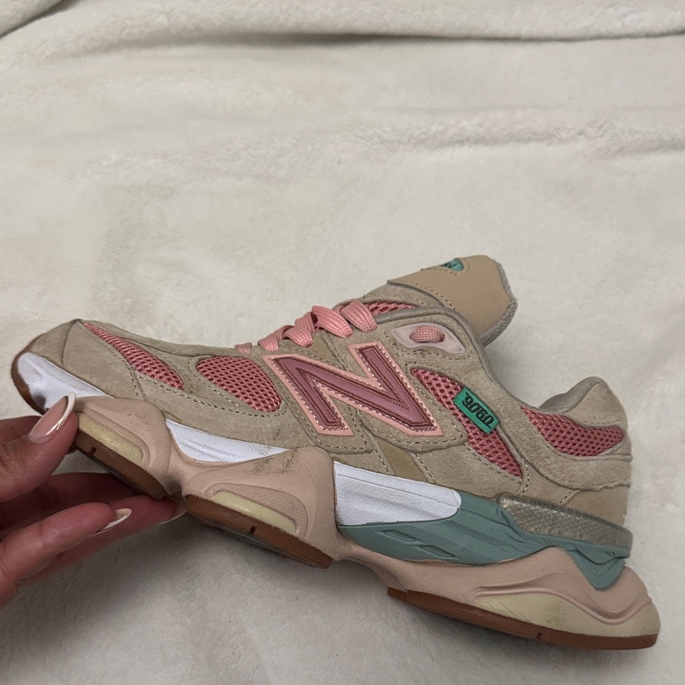 New Balance Tan and Pink Athletic Shoes